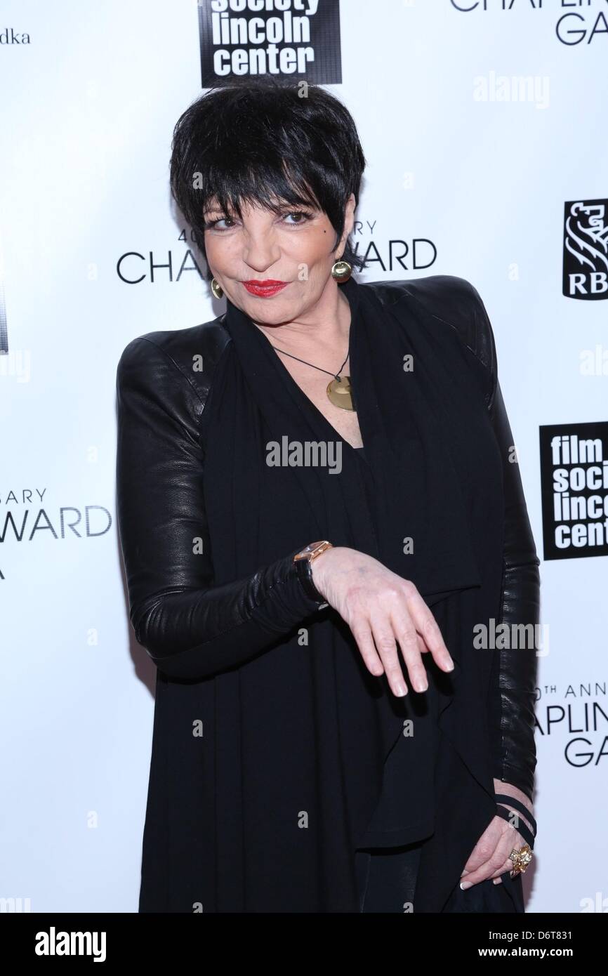 New York, USA. 22nd April, 2013. Liza Minnelli at arrivals for 40th ...