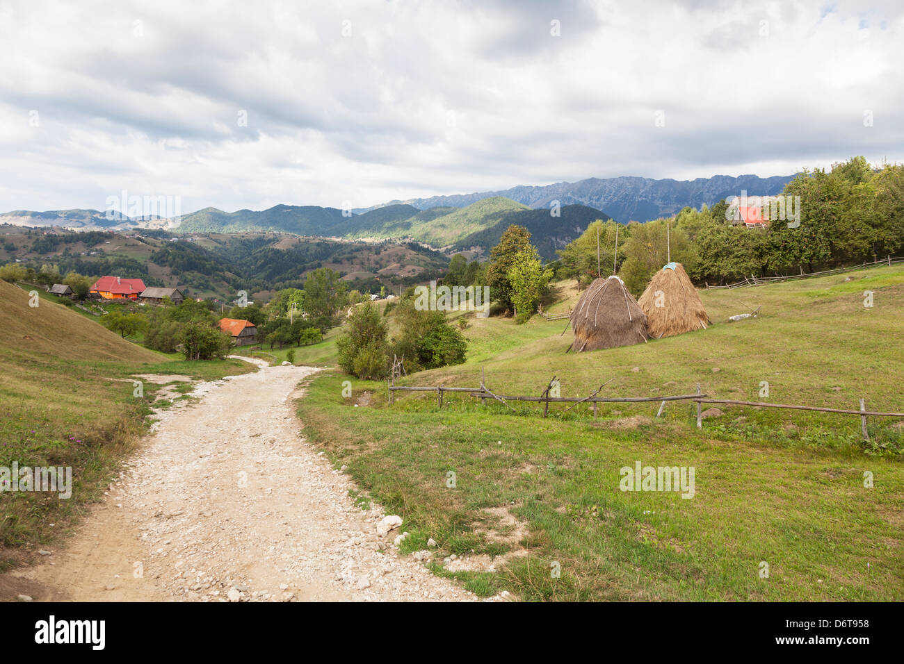 Carpathian Mountains, Romania - Piatra Craiului Mountains near Magura, Bran and Brasov Stock Photo