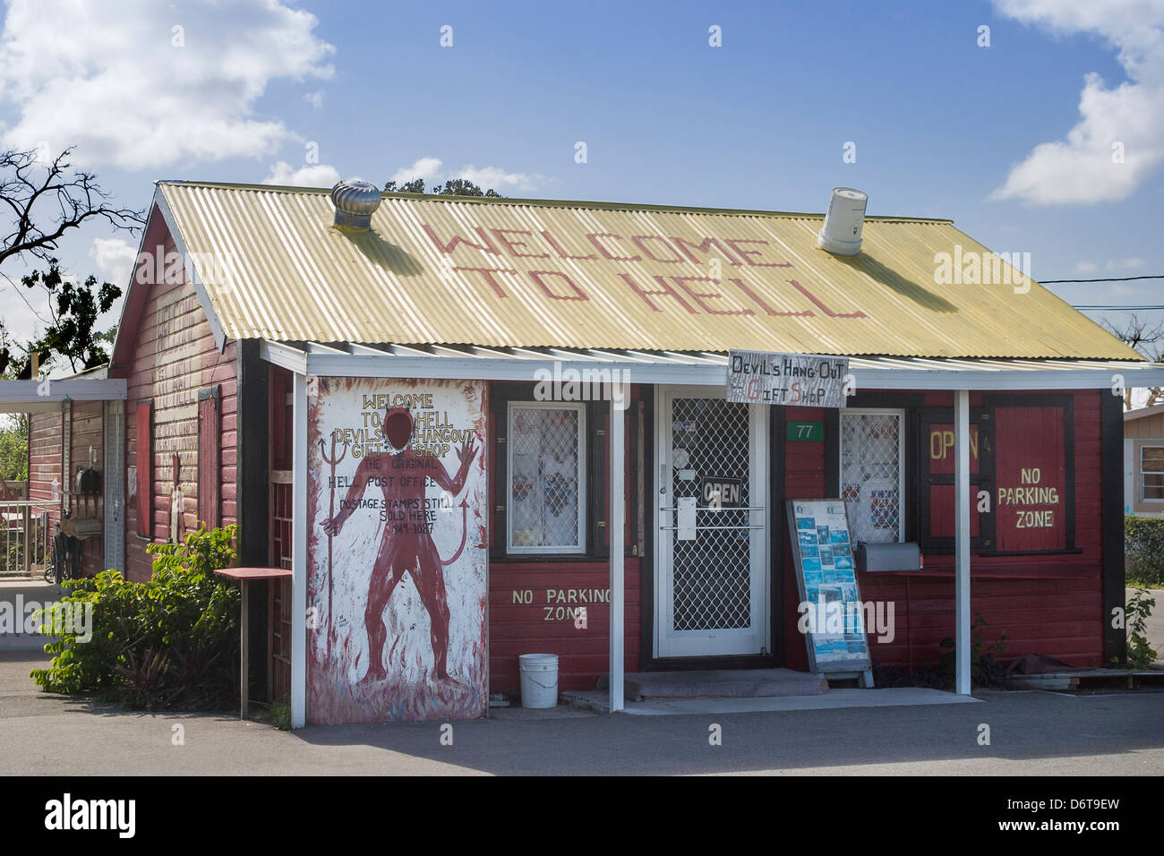 Hell, Cayman Islands Devil's Hang Out Gift Shop Stock Photo Alamy