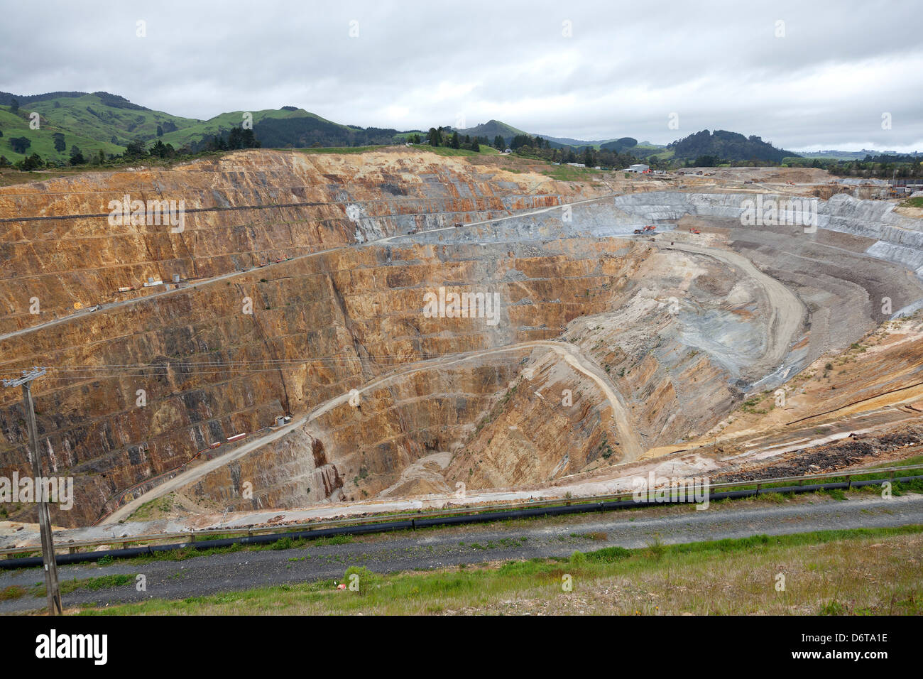 Martha mine in Waihi, Northern island,New Zealand Stock Photo