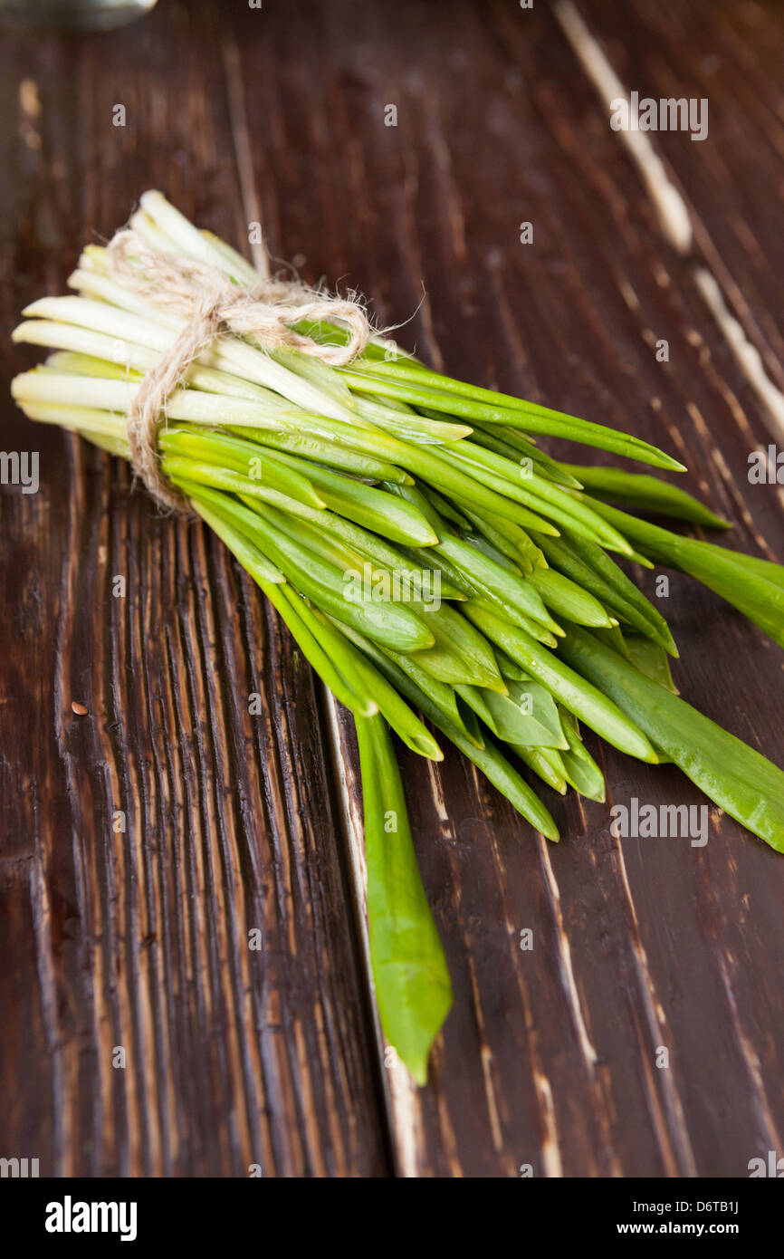 bunch of fresh greens for salad, food Stock Photo