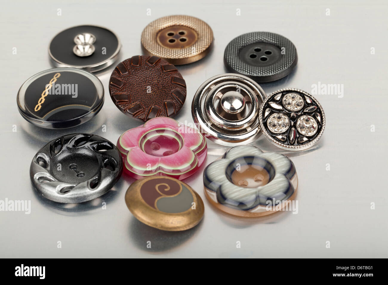 decorative buttons Stock Photo Alamy