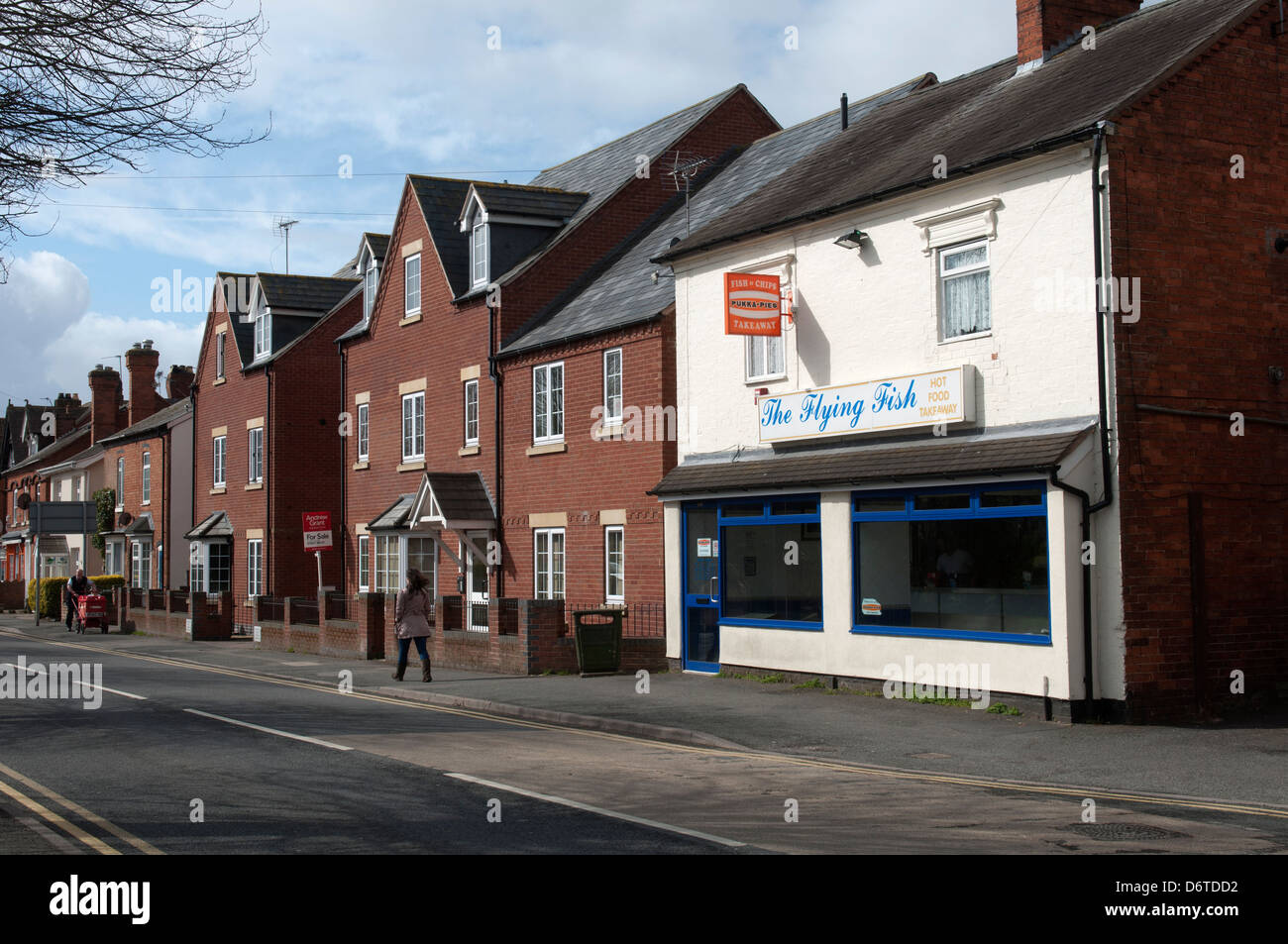 Evesham Road, Astwood Bank, Worcestershire, UK Stock Photo Alamy