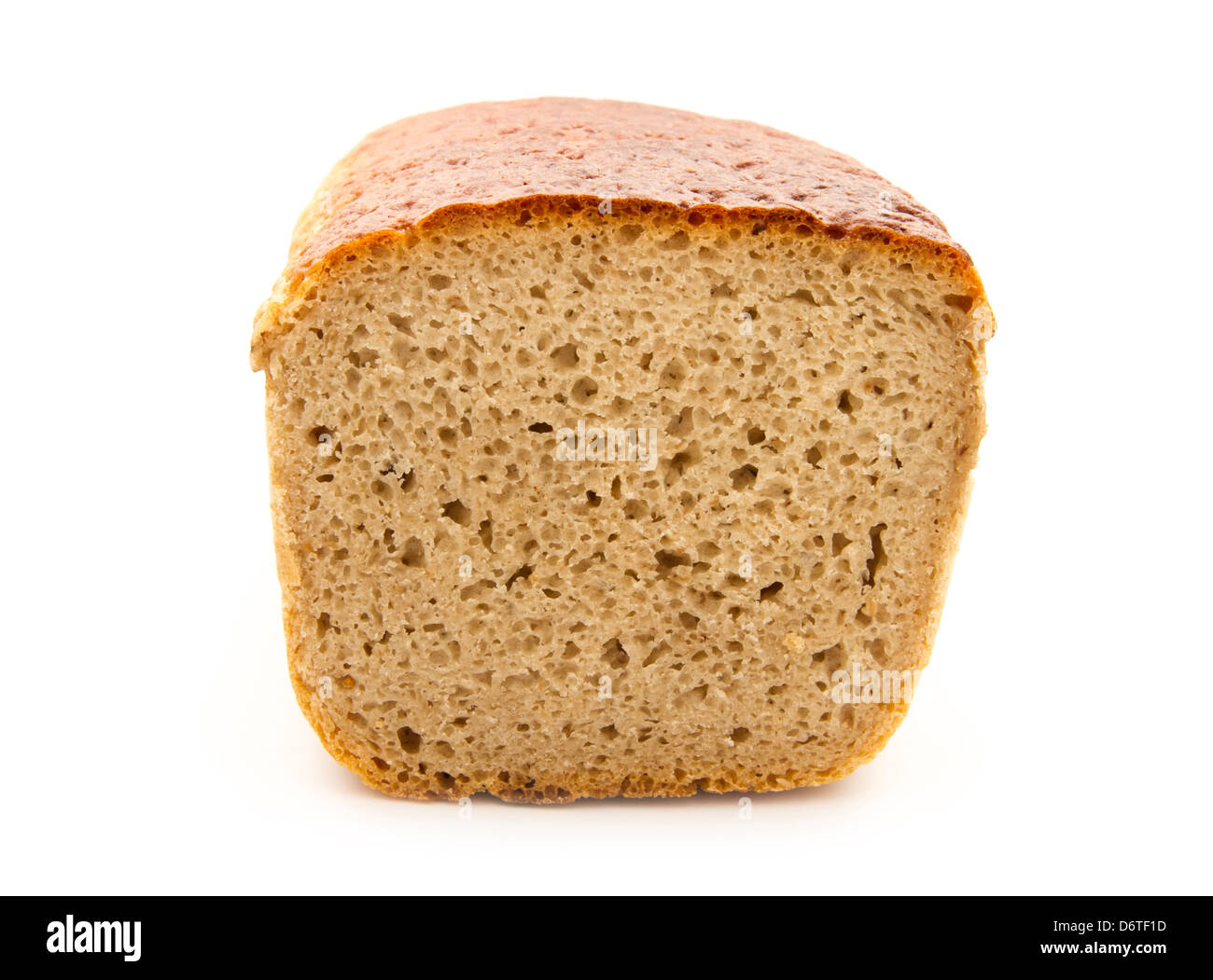 loaf of bread isolated on white background Stock Photo