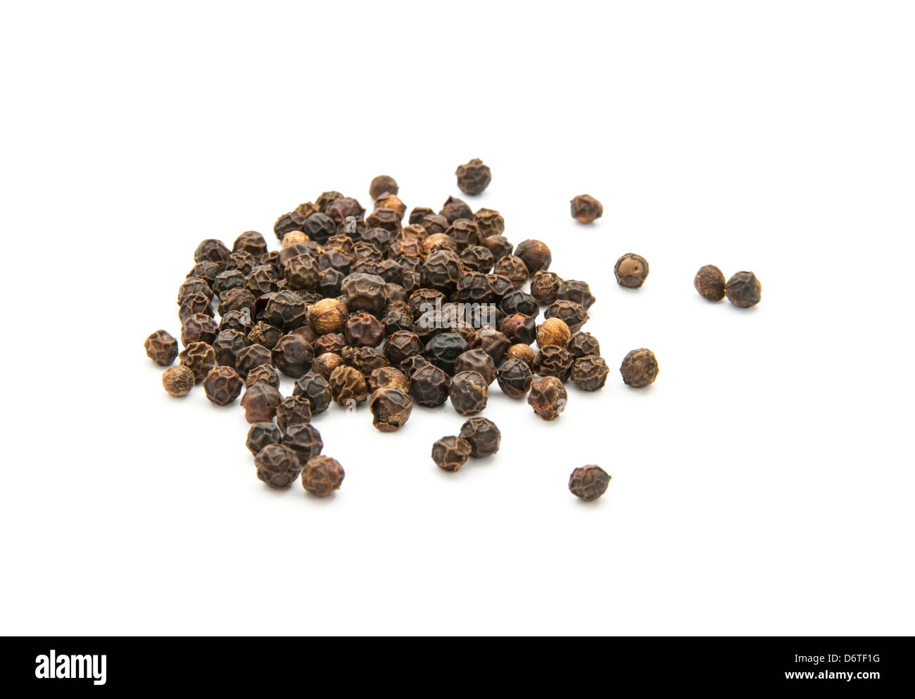 grains of black pepper isolated on white background Stock Photo Alamy