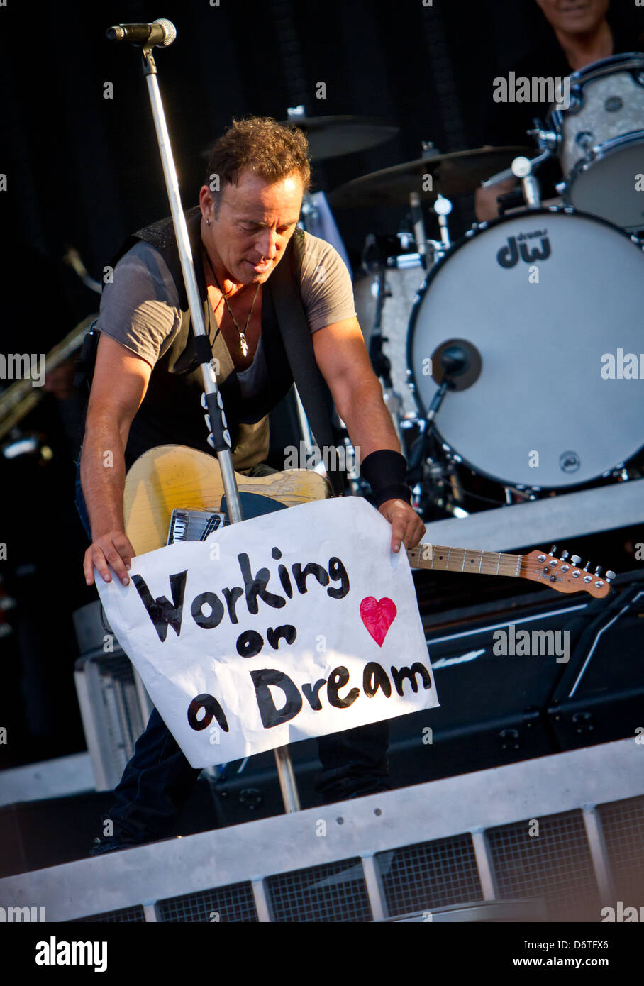Zurich Swiss. 09th July 2012. Bruce Springsteen and The E Street Band