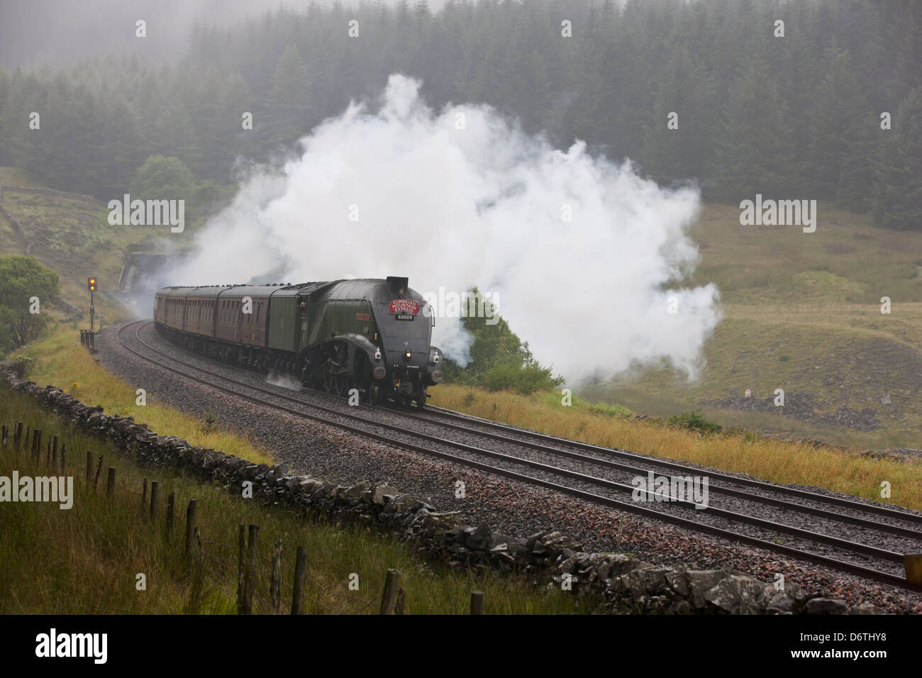 Union Of South Africa Steaming Through Blea Moor Tunnel Stock Photo