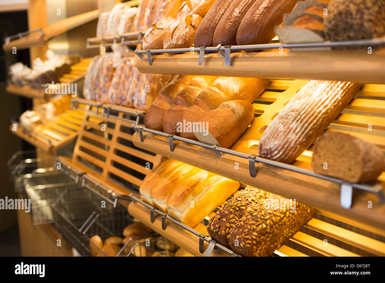 bread and different types of bakery products Stock Photo Alamy