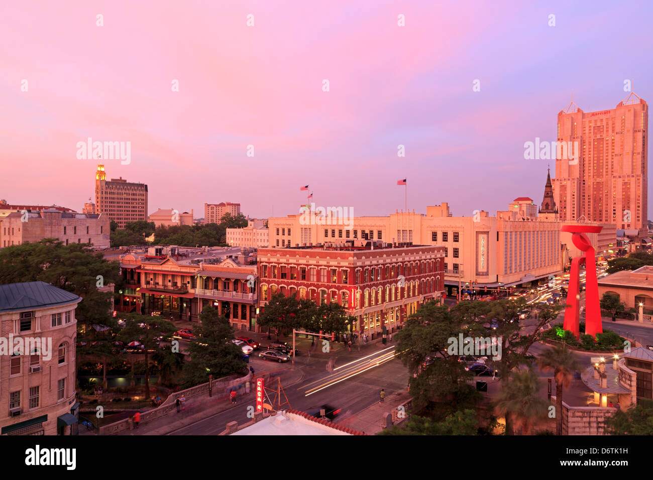 USA, Texas, San Antonio, Downtown skyline Stock Photo Alamy