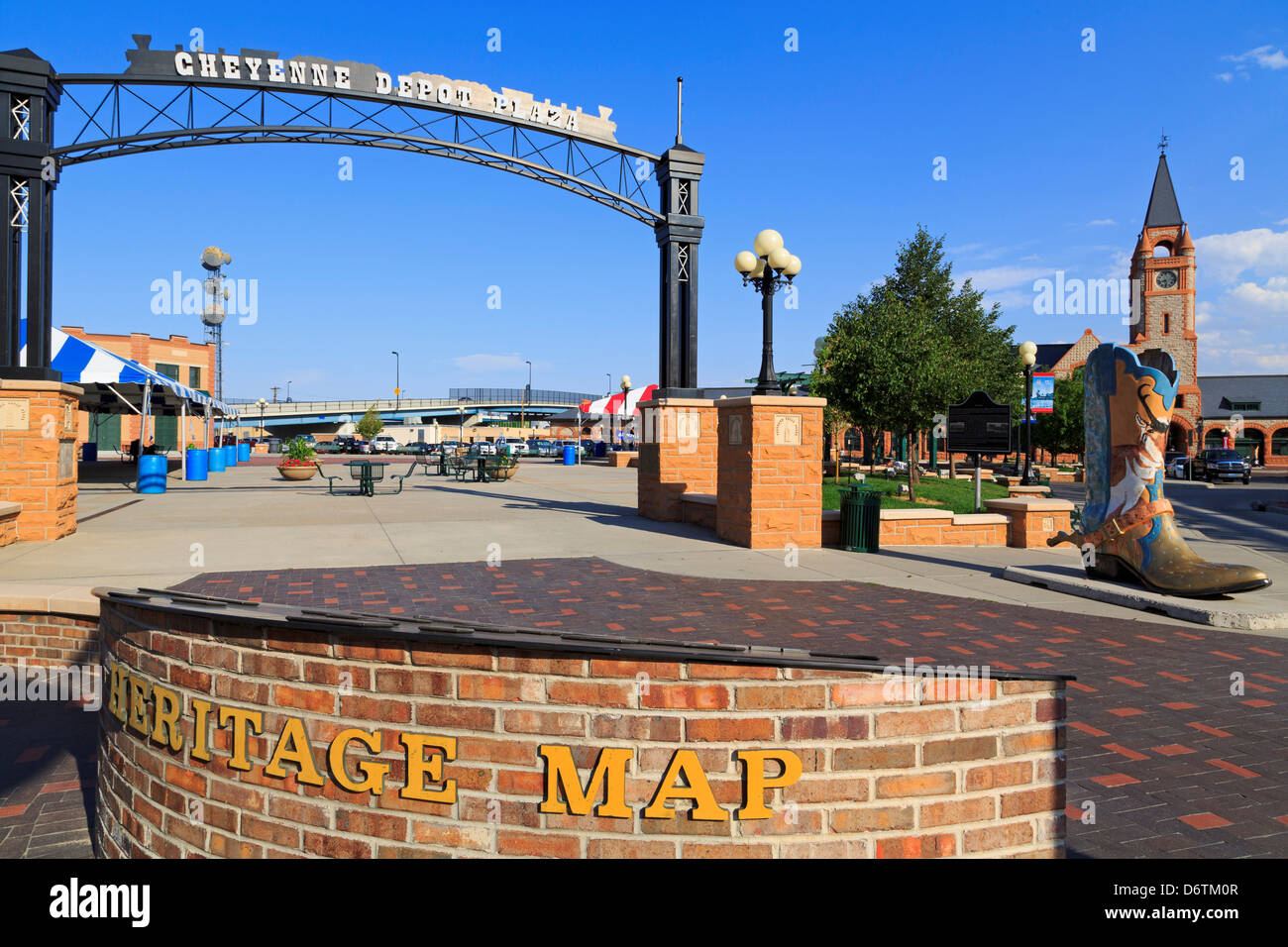 USA, Wyoming, Cheyenne, Cheyenne Depot Plaza Stock Photo Alamy