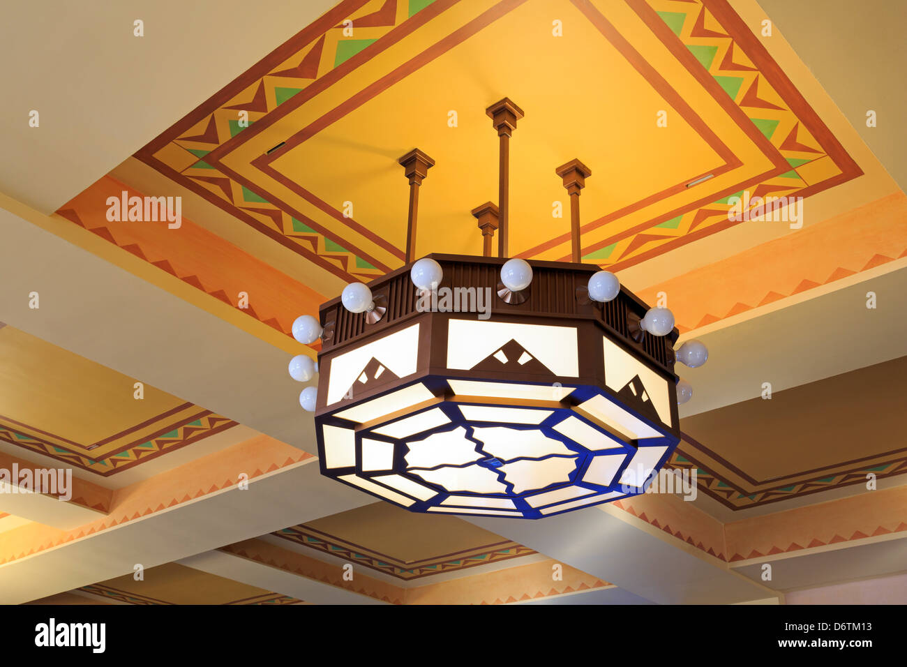 USA, Wyoming, Cheyenne, Lobby in Cheyenne Depot Stock Photo Alamy