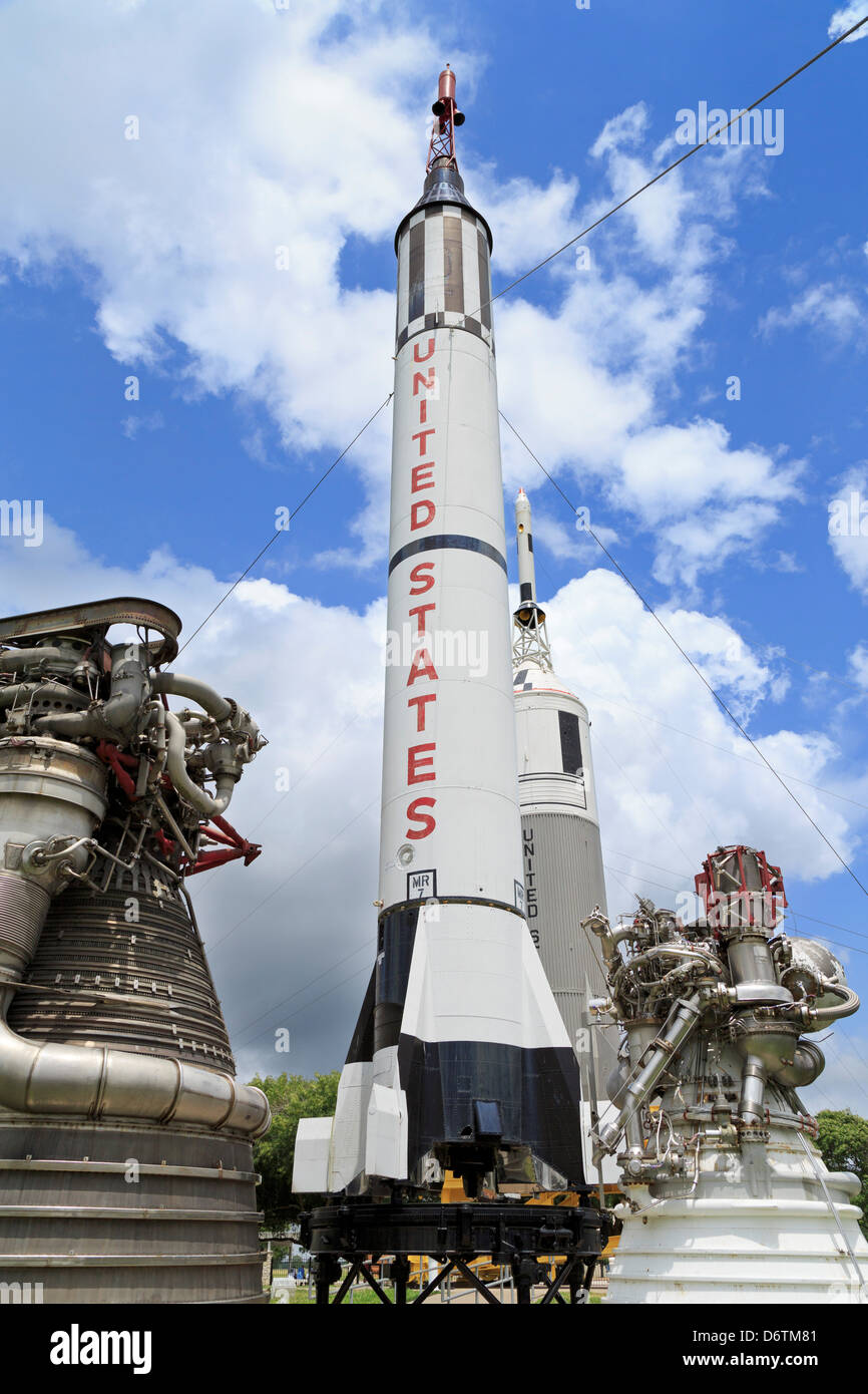 USA, Texas, Houston, Rocket Park at Space Center Stock Photo Alamy