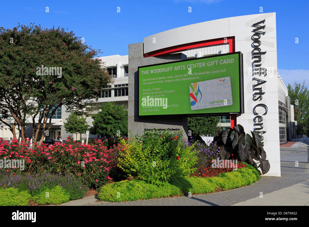 USA, Atlanta, Exterior of Woodruff Arts Center Stock Photo Alamy