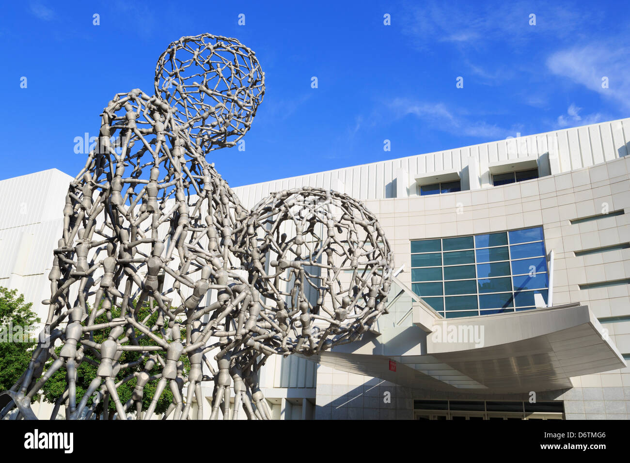 USA, Atlanta, Woodruff Arts Center, World Events sculpture by
