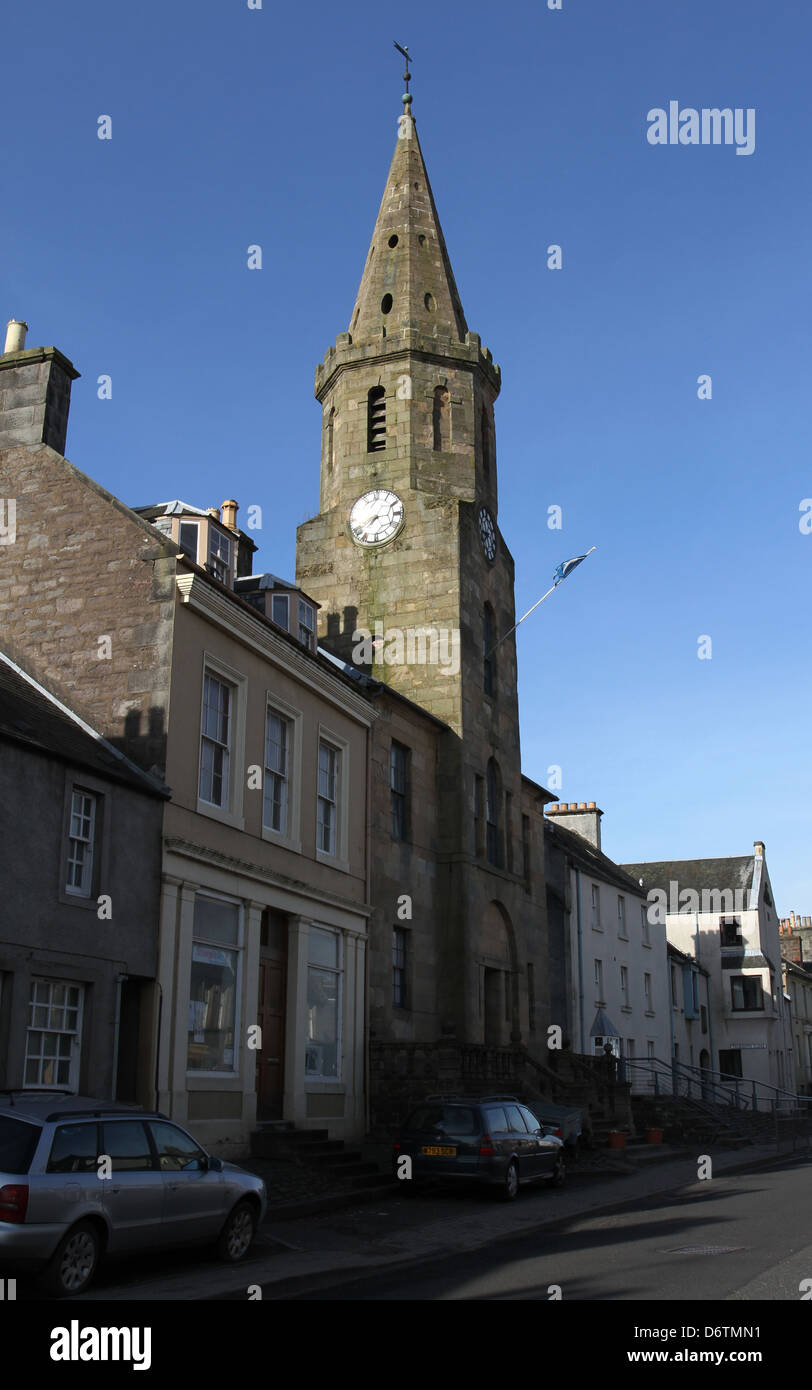 Newburgh street scene Fife Scotland April 2013 Stock Photo Alamy