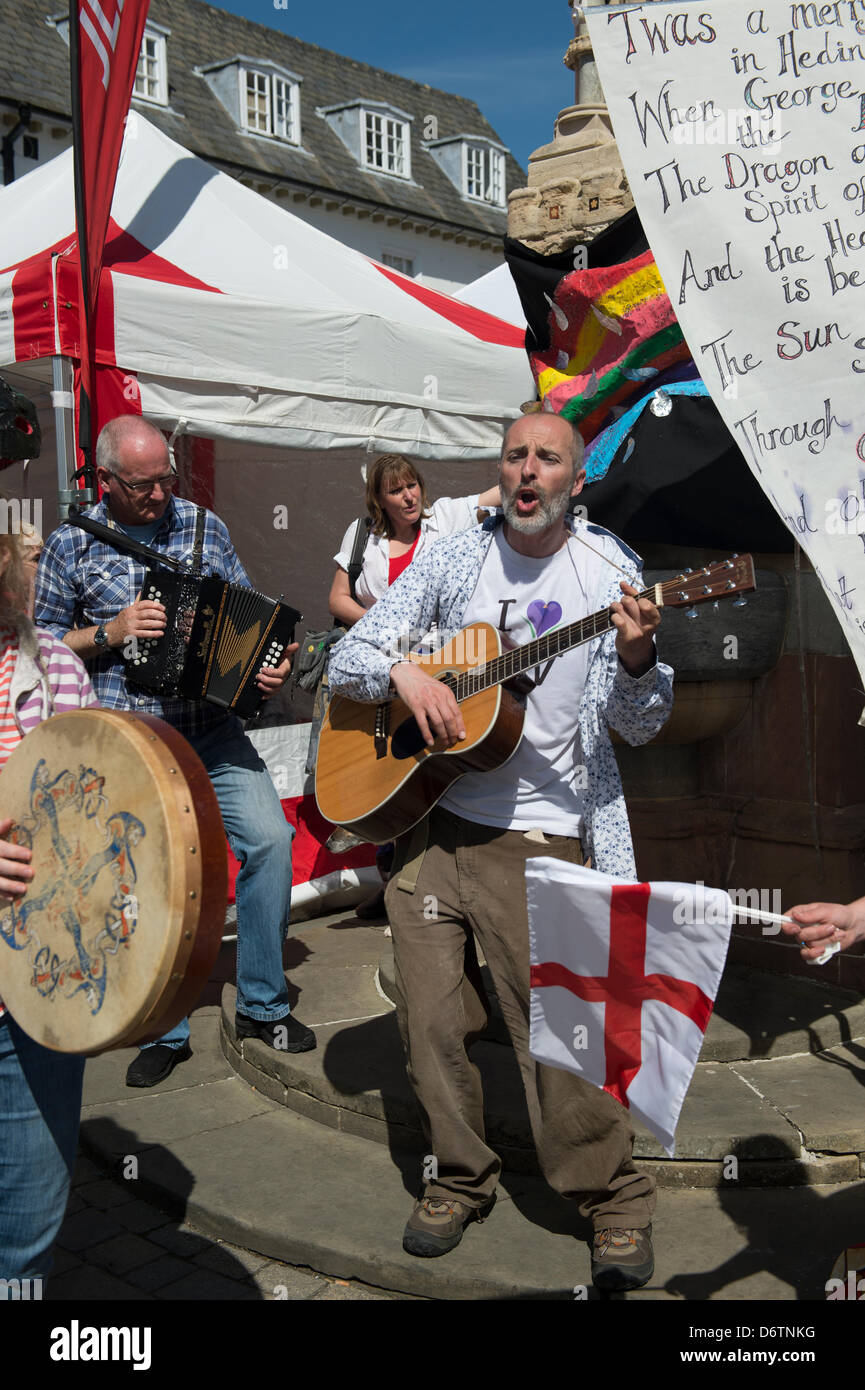 A group of musicians and singers celebrate Day in the