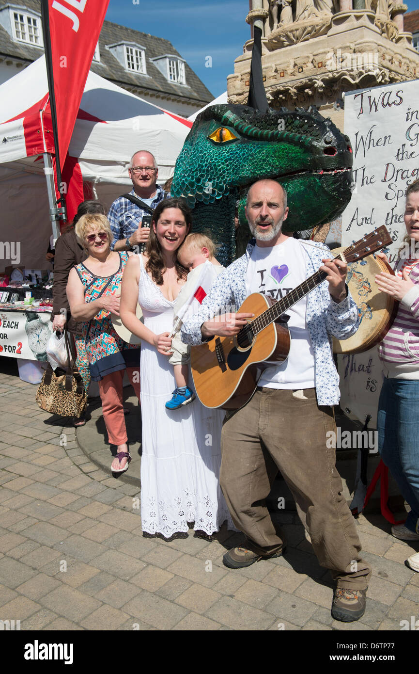 A group of musicians and singers celebrate Day in the