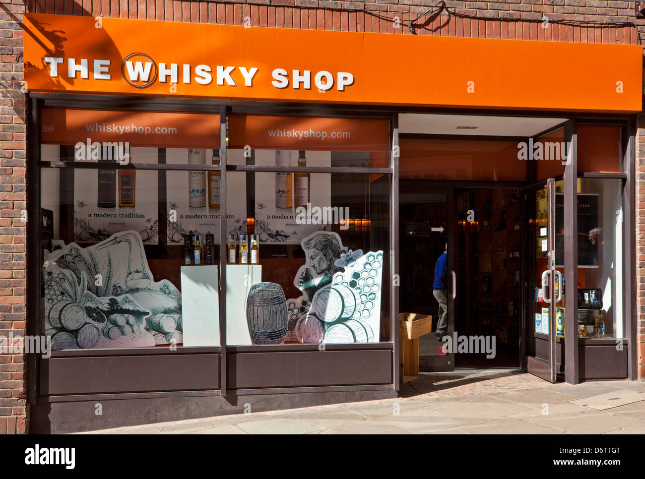 The Whisky shop Coppergate shopping centre York City centre North