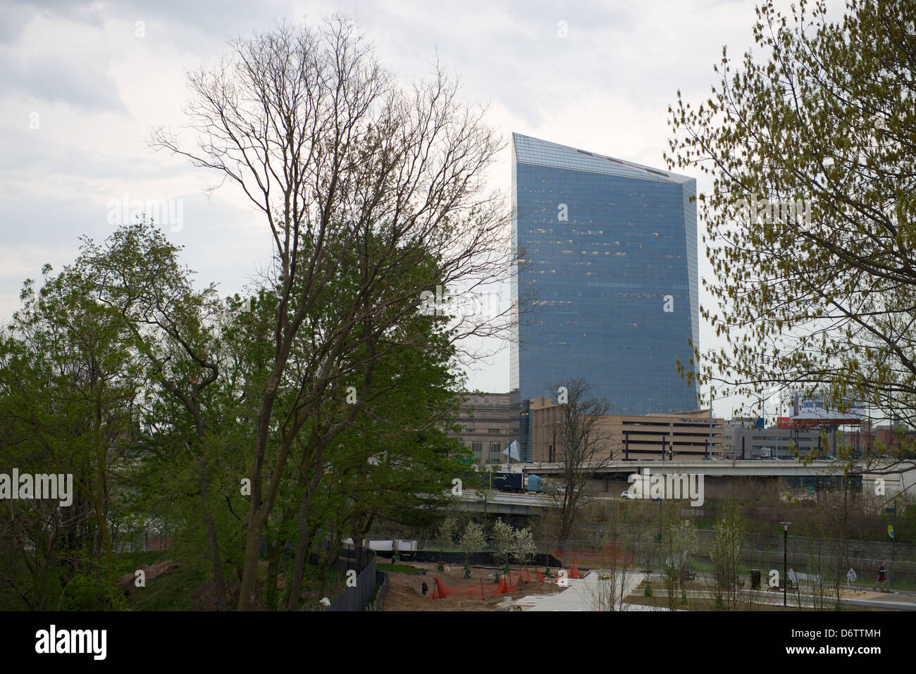 Center City, Downtown, Philadelphia, Pennsylvania, Art Museum and Benjamin Franklin Parkway
