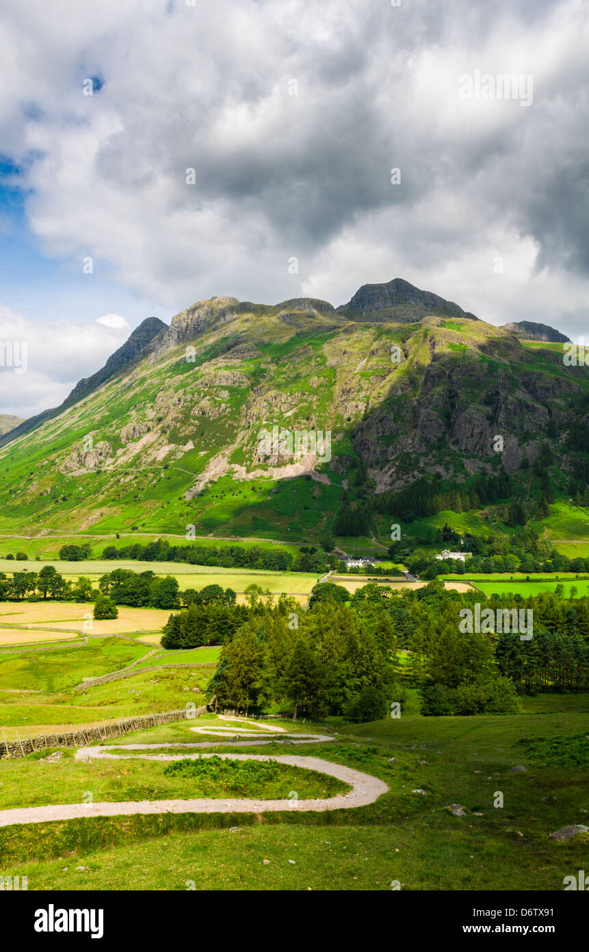 Langdale Fell in the Lake District National Park, Cumbria, England. Stock Photo