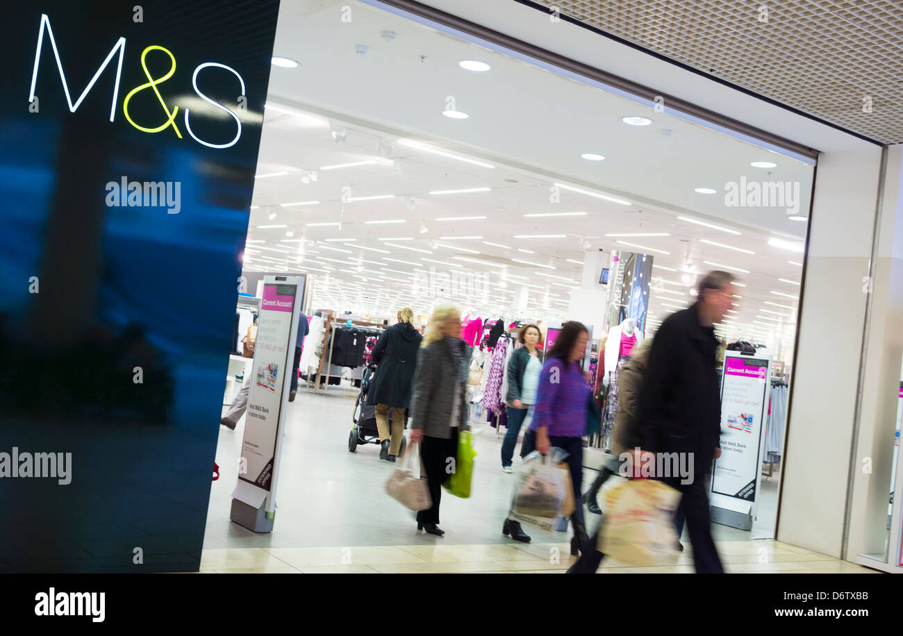 Marks and Spencer at the Metrocentre. Stock Photo