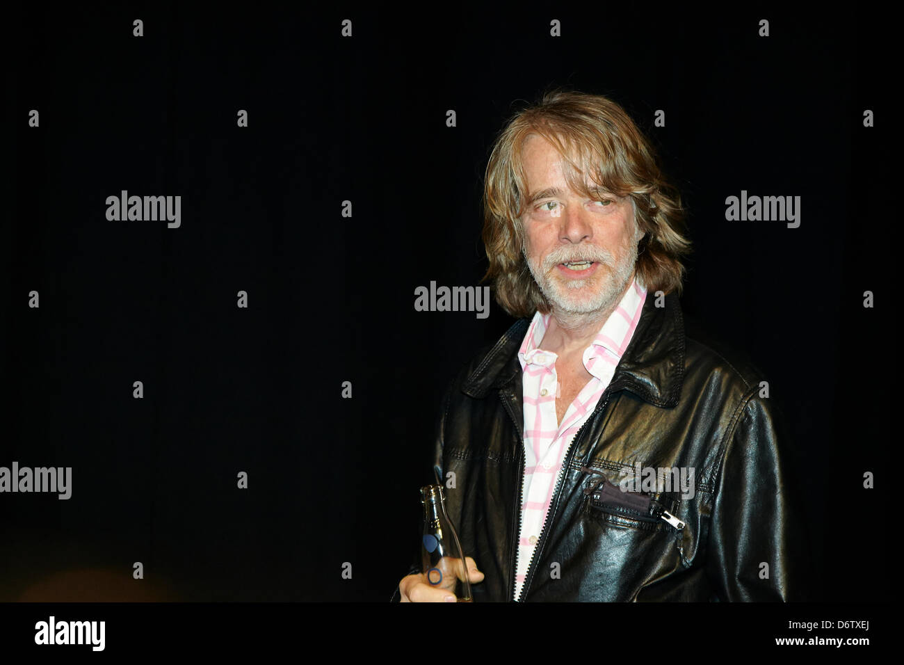 Berlin, 23th April 2013. The artist Helge Schneider at the press conference at Admiral Palace in Berlin on his tour 2013: with love in my fingers! Credit: Reynaldo Paganelli / Alamy Live News Stock Photo