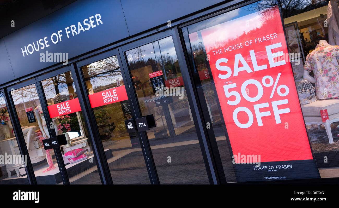 House of Fraser at the Metrocentre. Stock Photo