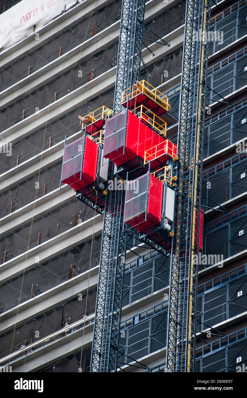 The New World Trade Center Complex being built in the financial district of New York City, USA