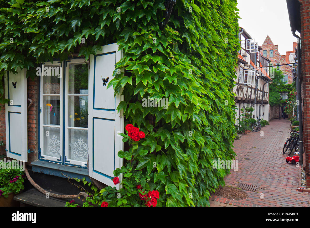 Houses in the Bäcker alley / Bäckergang, Hanseatic town Lübeck