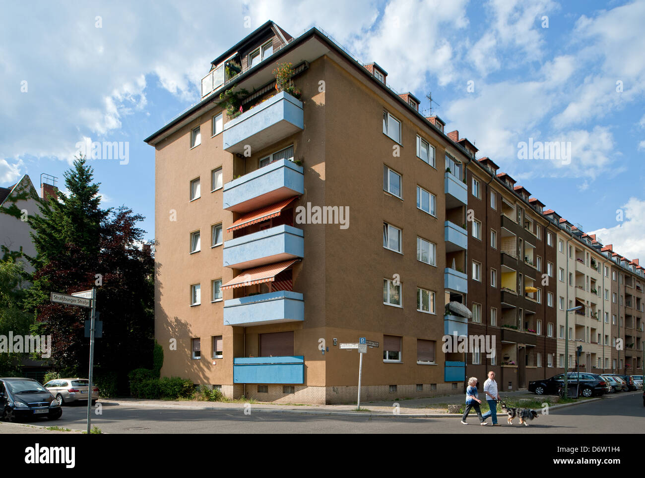Berlin, Germany, residential buildings in Berlin-Spandau Wilhelmstadt Stock Photo
