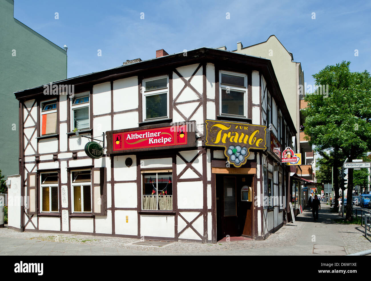 Berlin, Germany, timbered house in Berlin-Spandau Wilhelmstadt Stock Photo