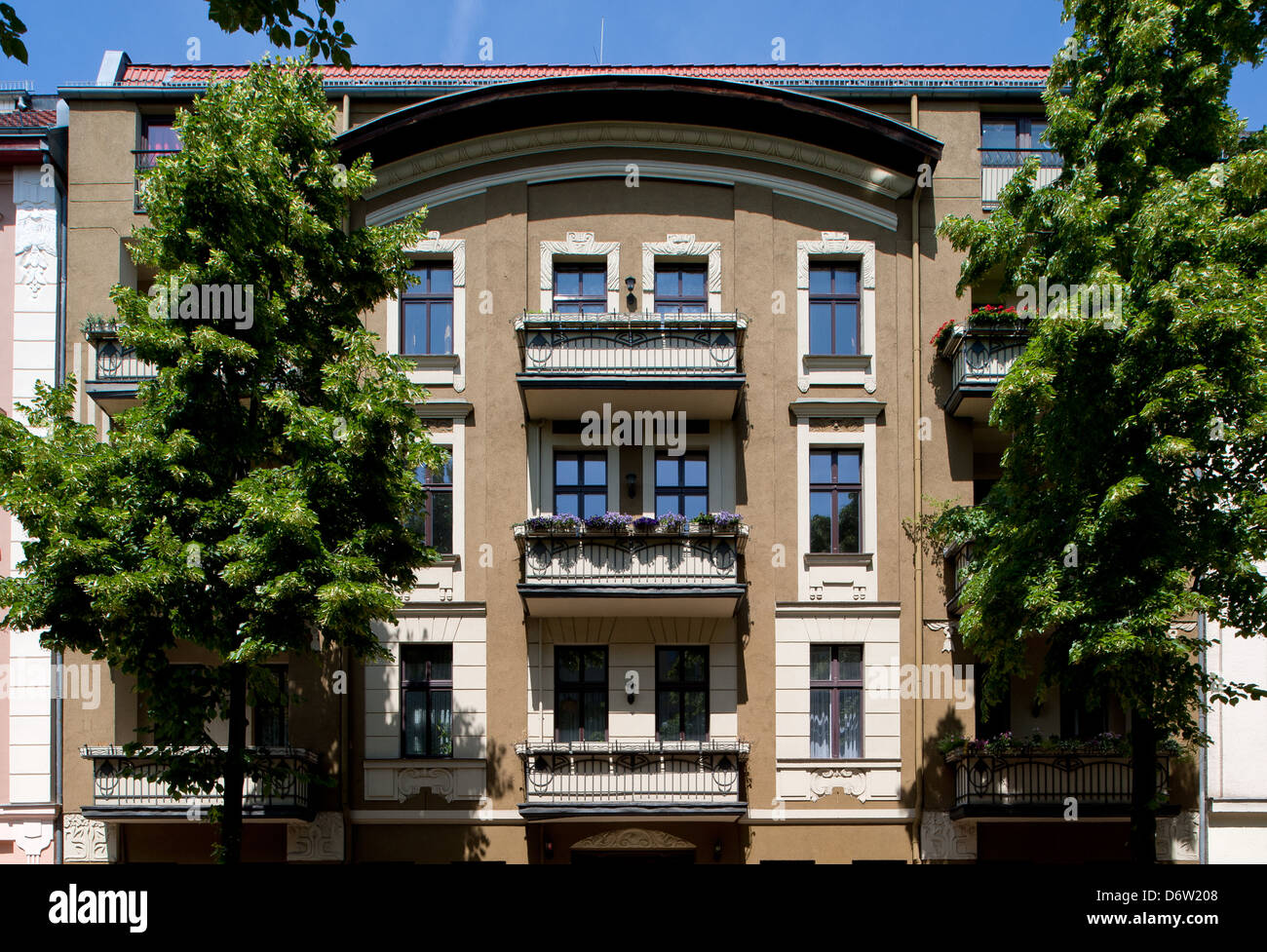 Berlin, Germany, residential buildings in Berlin-Spandau Wilhelmstadt Stock Photo