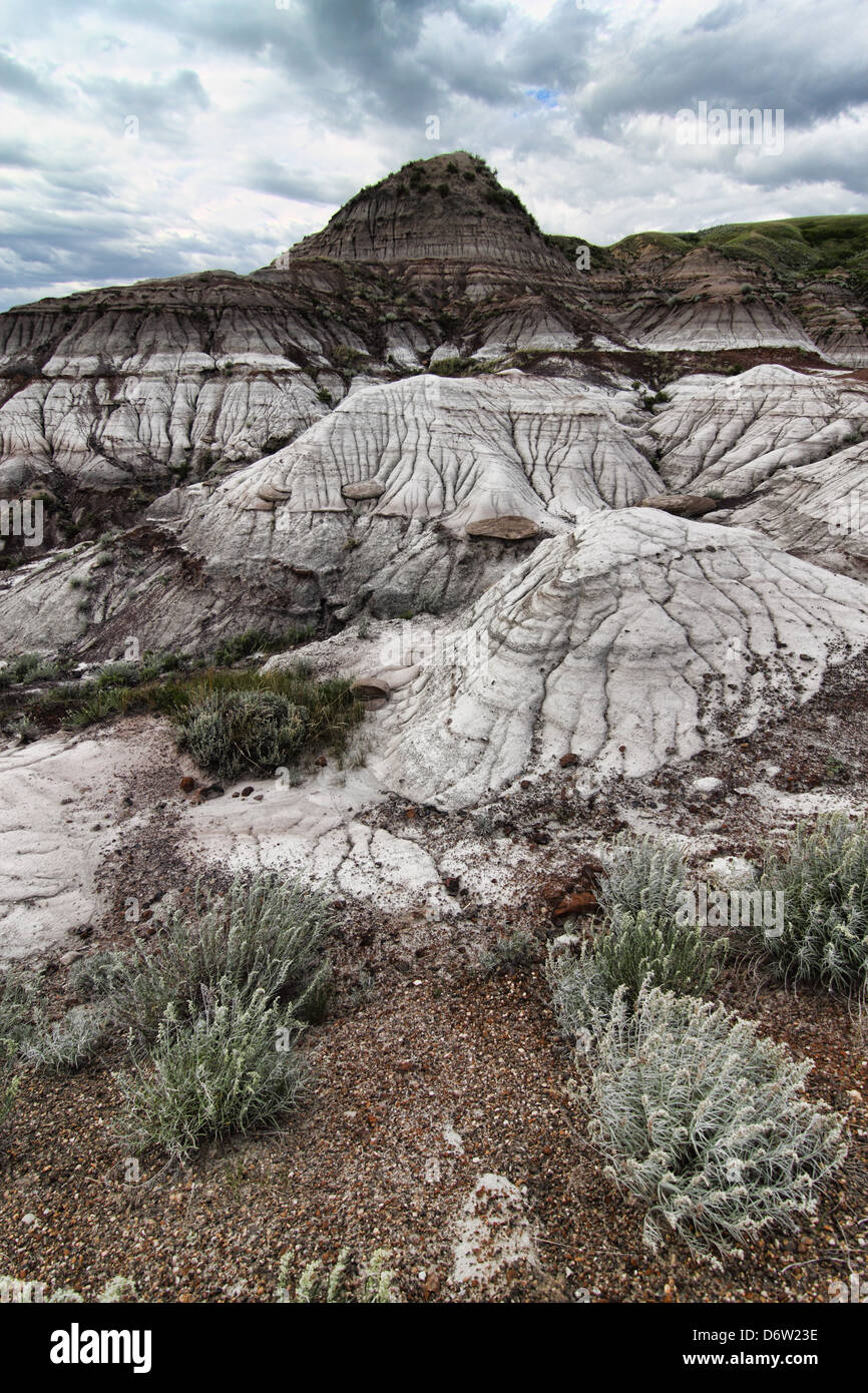 Drumheller badlands from southern Alberta Canada  Stock Photo