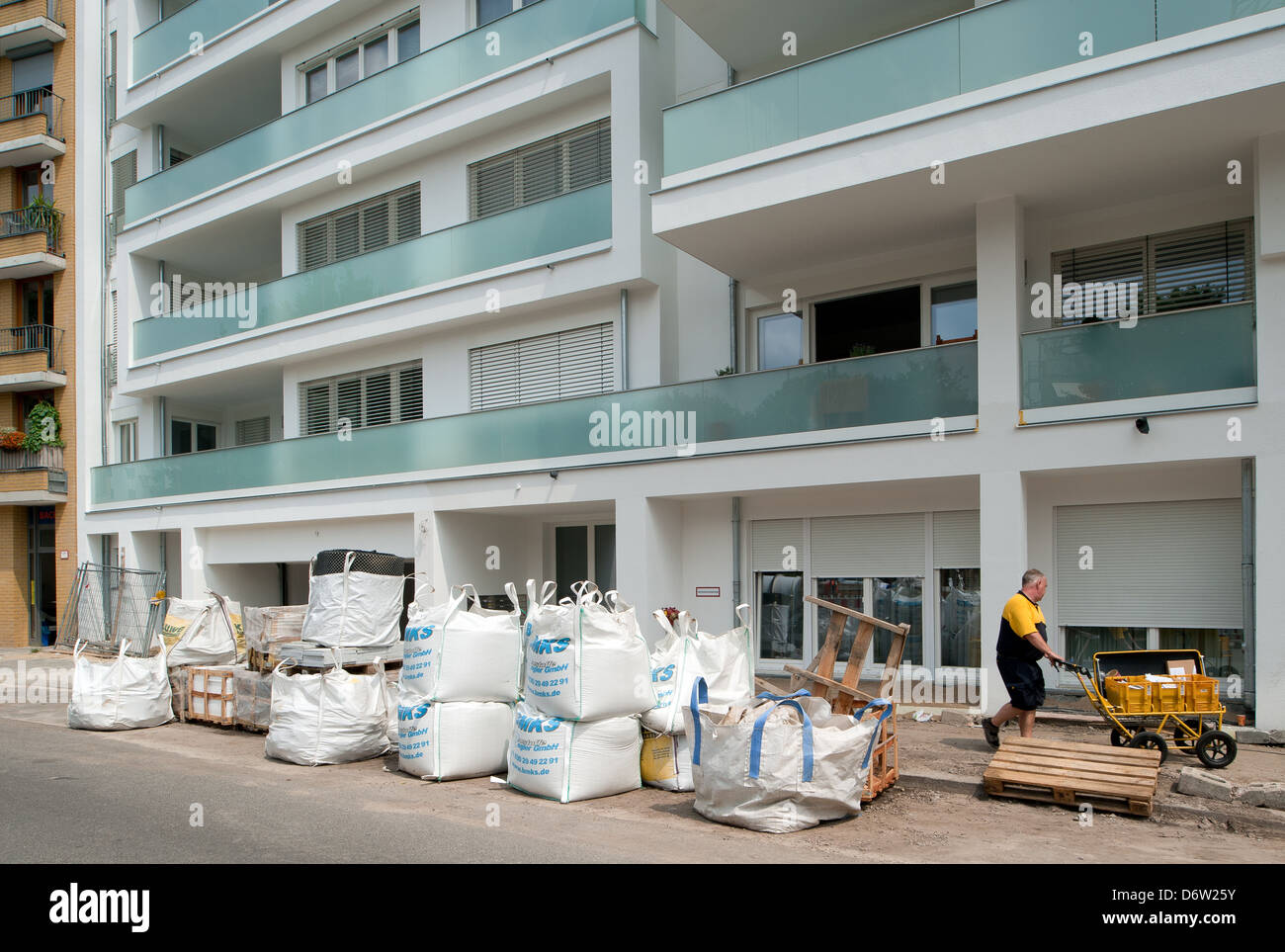 Berlin, Germany, new construction of condos in BerlinMitte Stock Photo