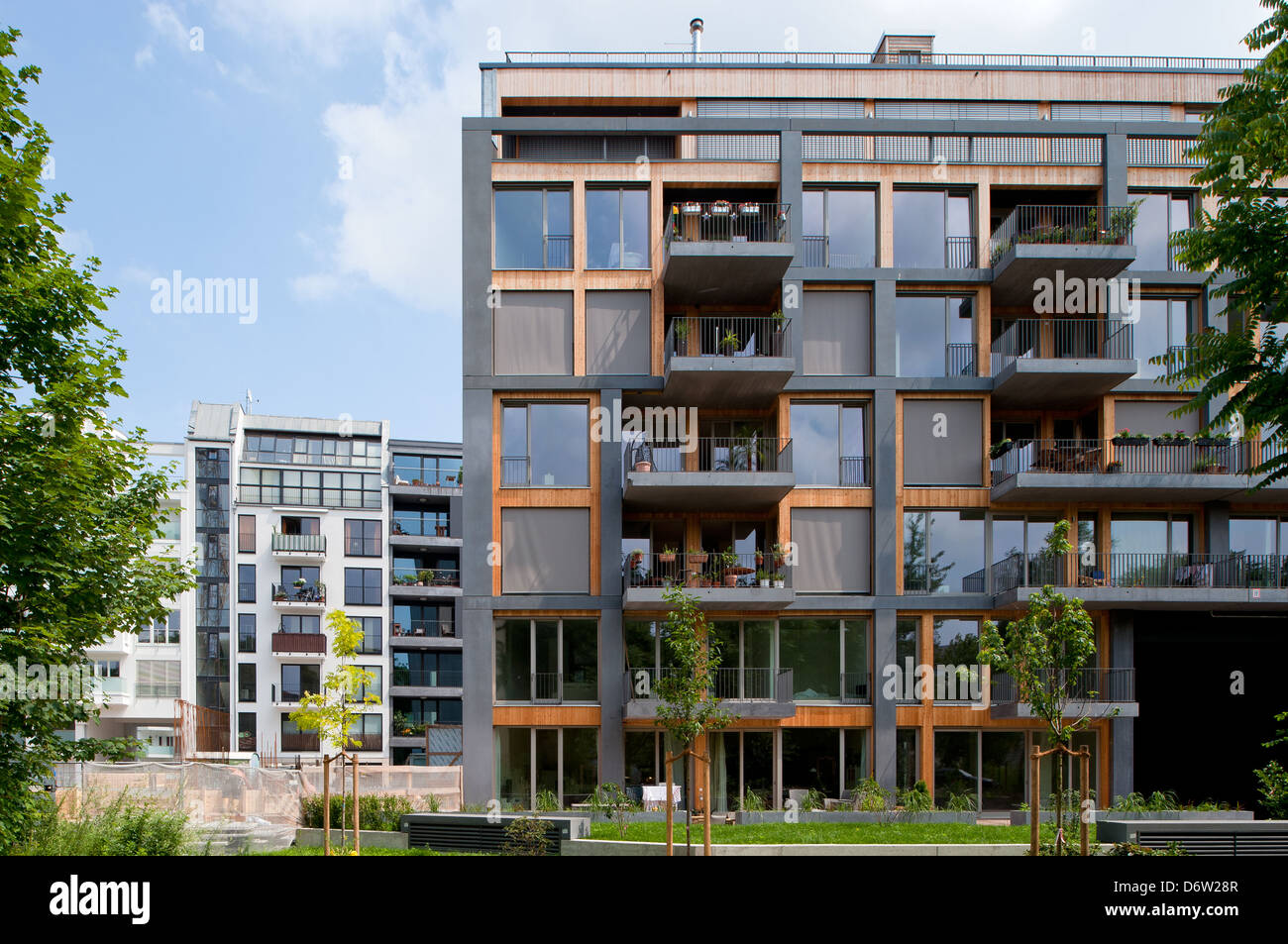 Berlin, Germany, new construction of condos in BerlinMitte Stock Photo