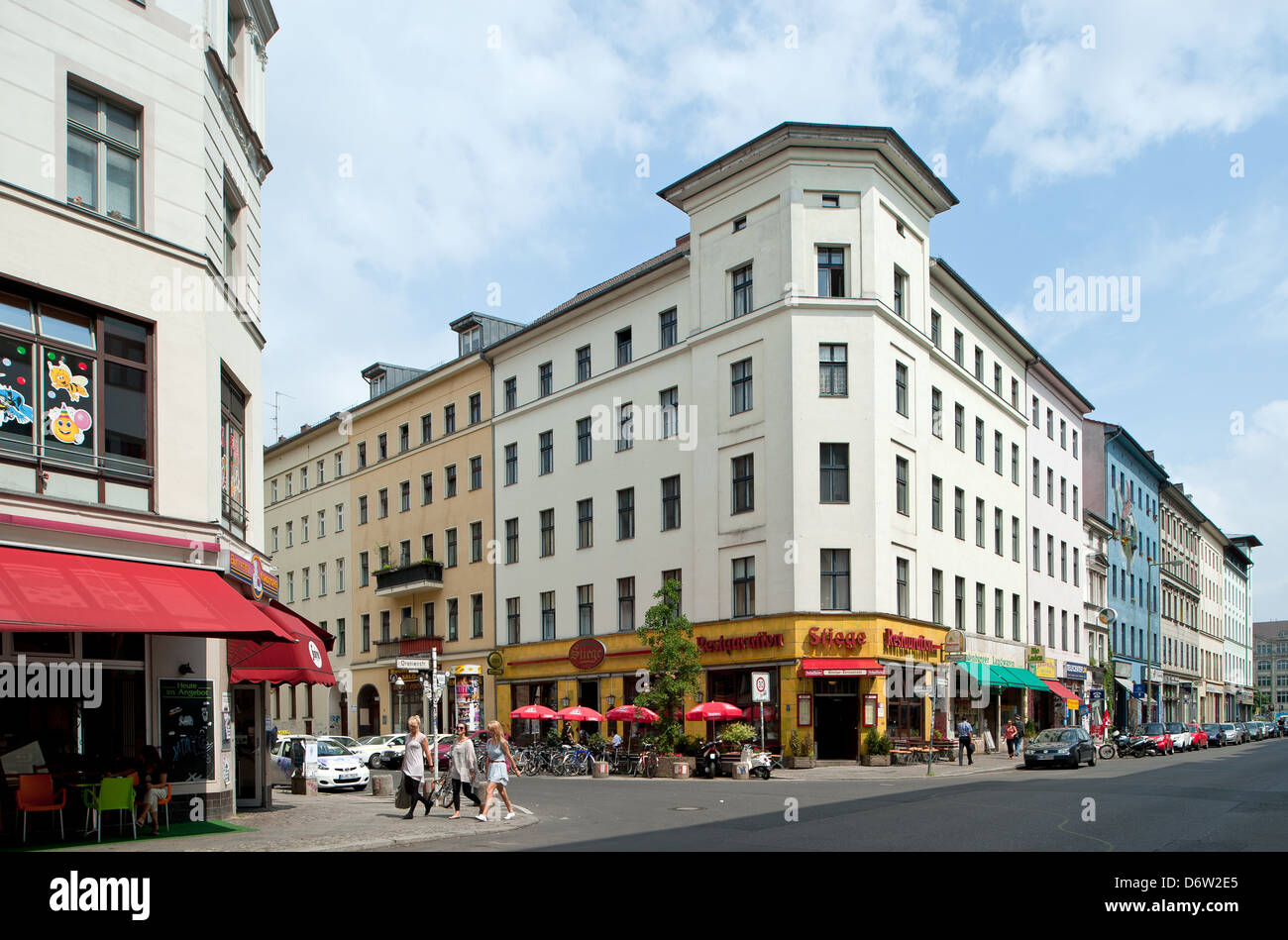Berlin, Germany, residential buildings in BerlinKreuzberg Stock Photo
