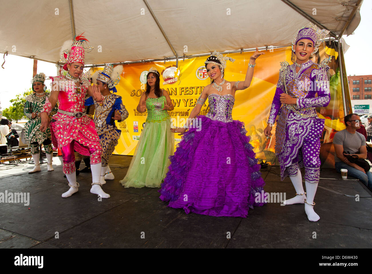 Songkran festival, Thaitown, Hollywood, Los Angeles, California, United