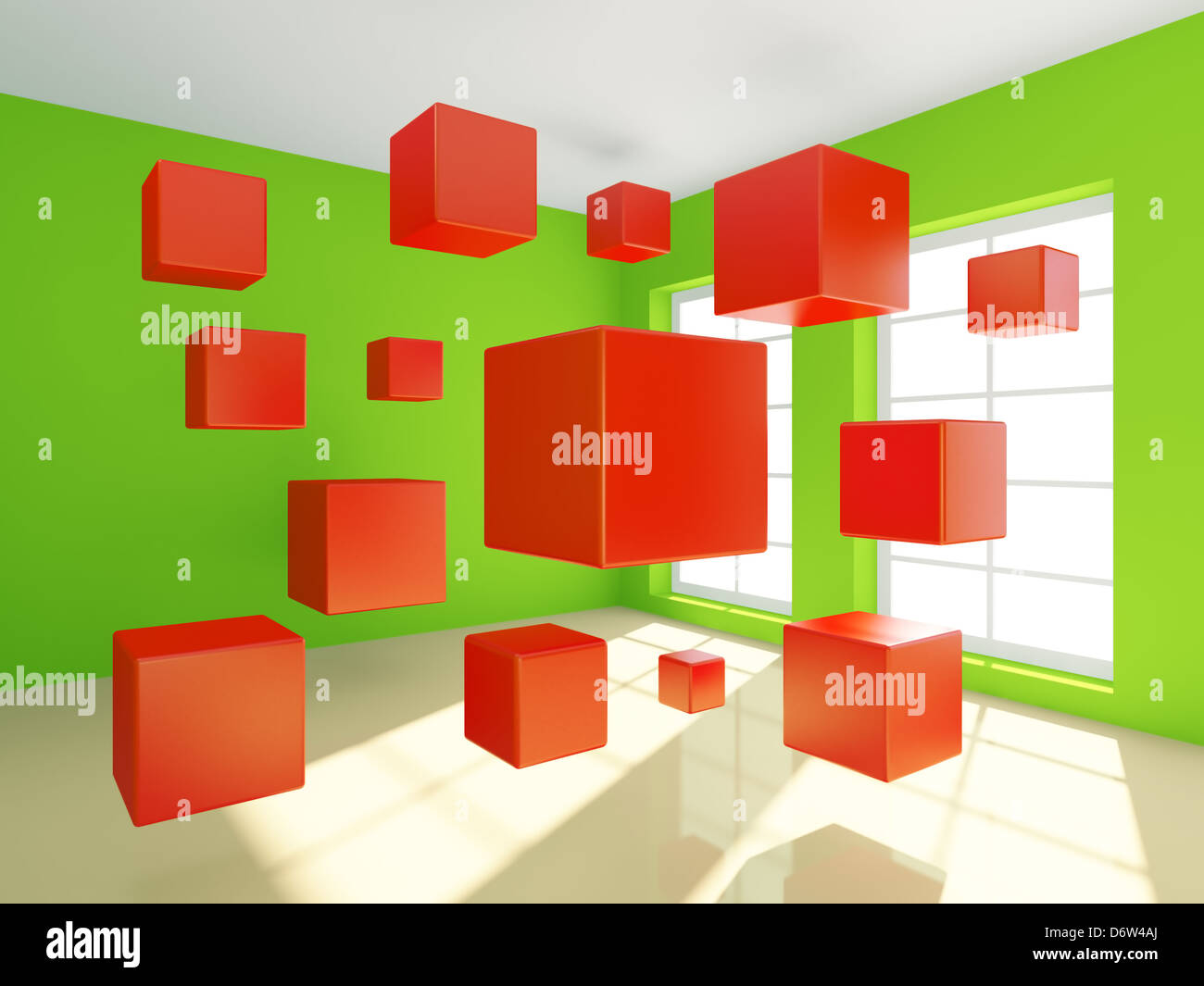 3d Illustration of Abstract Interior Stock Photo - Alamy
