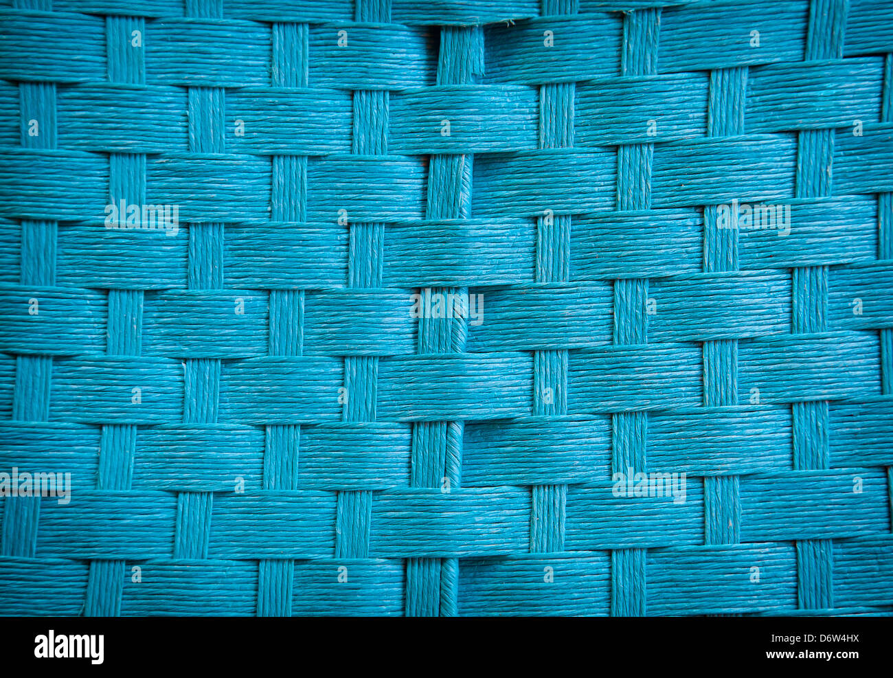 Closeup on textured background of blue twiggen straw Stock Photo