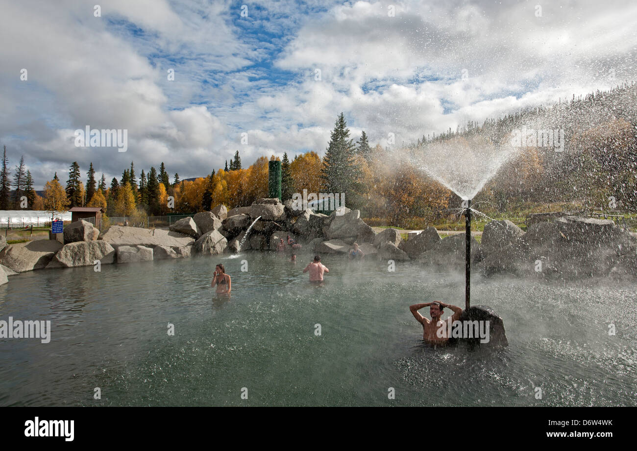 Chena Hot Springs. Near Fairbanks. Alaska. USA Stock Photo Alamy