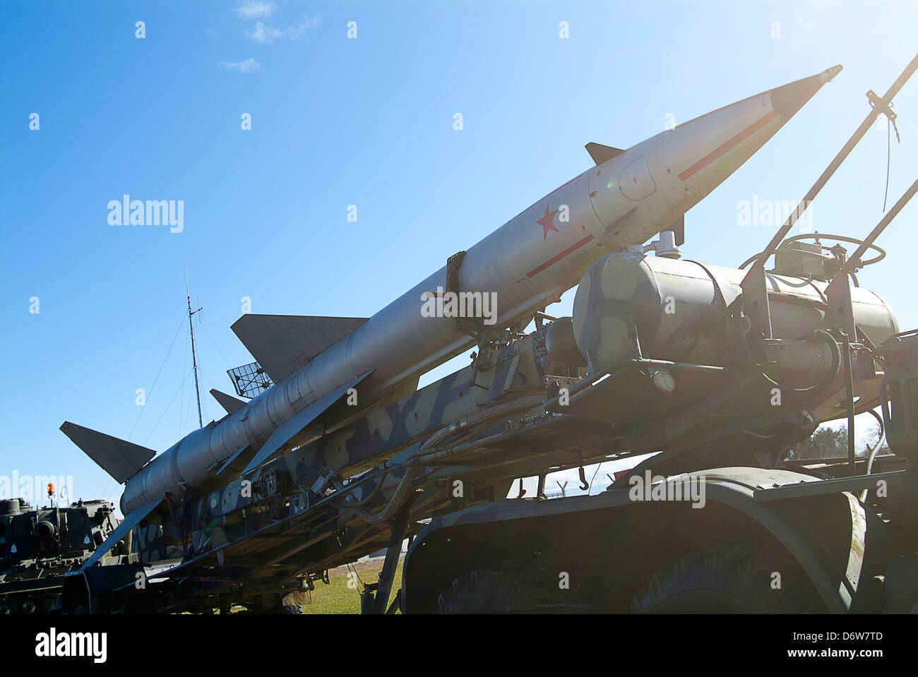Surface to Air rocket Stock Photo