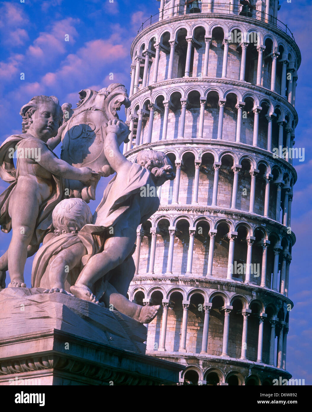 Leaning Tower of Pisa, Tuscany, Italy Stock Photo