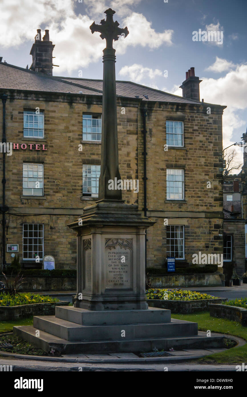 BAKEWELL, DERBYSHIRE, UK - APRIL 18, 2013: War Memorial Stock Photo