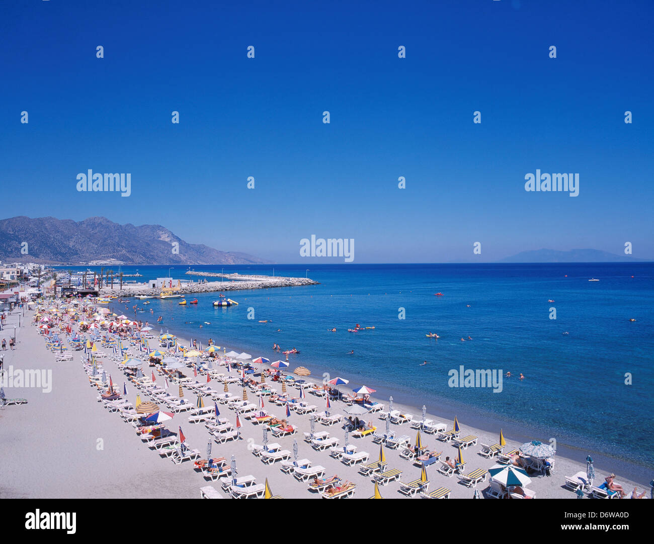 Greece Kos Island Kardemena Elevated View Of Beach Stock Photo Alamy   Greece Kos Island Kardemena Elevated View Of Beach D6WA0D 