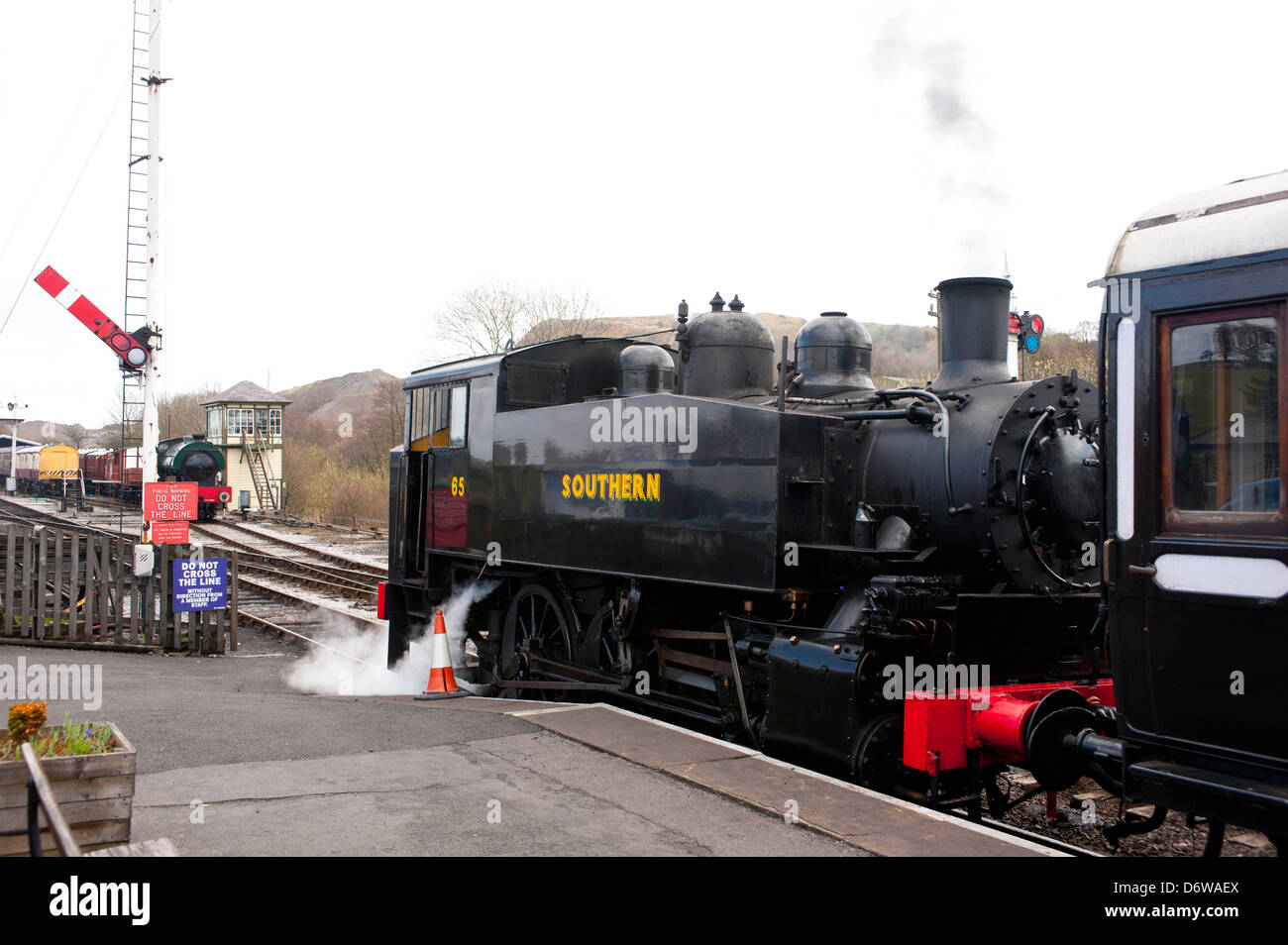 Embsay and Bolton Abbey steam railway Stock Photo