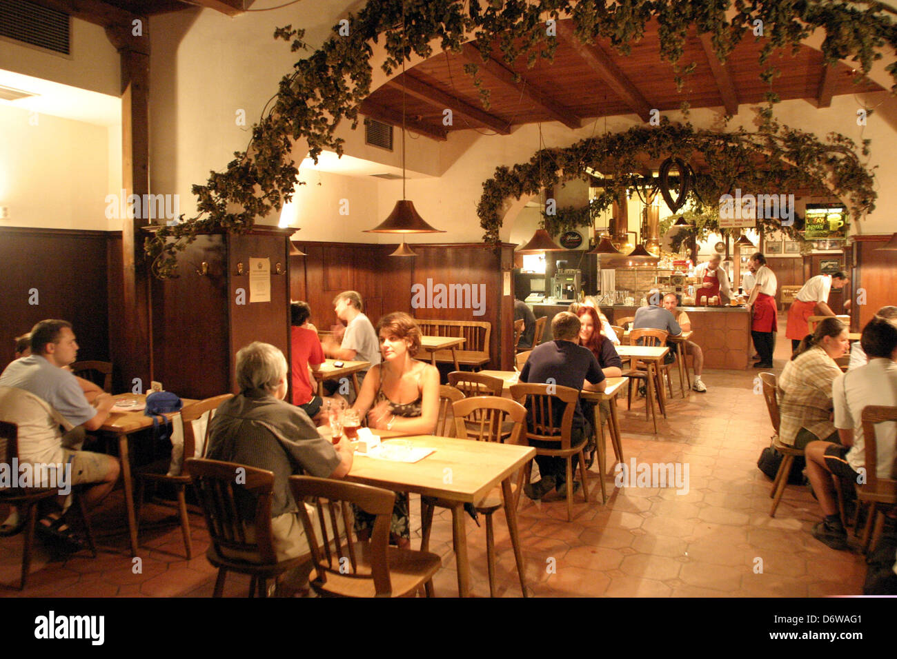 Czech Republic, Southern Moravia, Brno, Interior of Beer Cellar