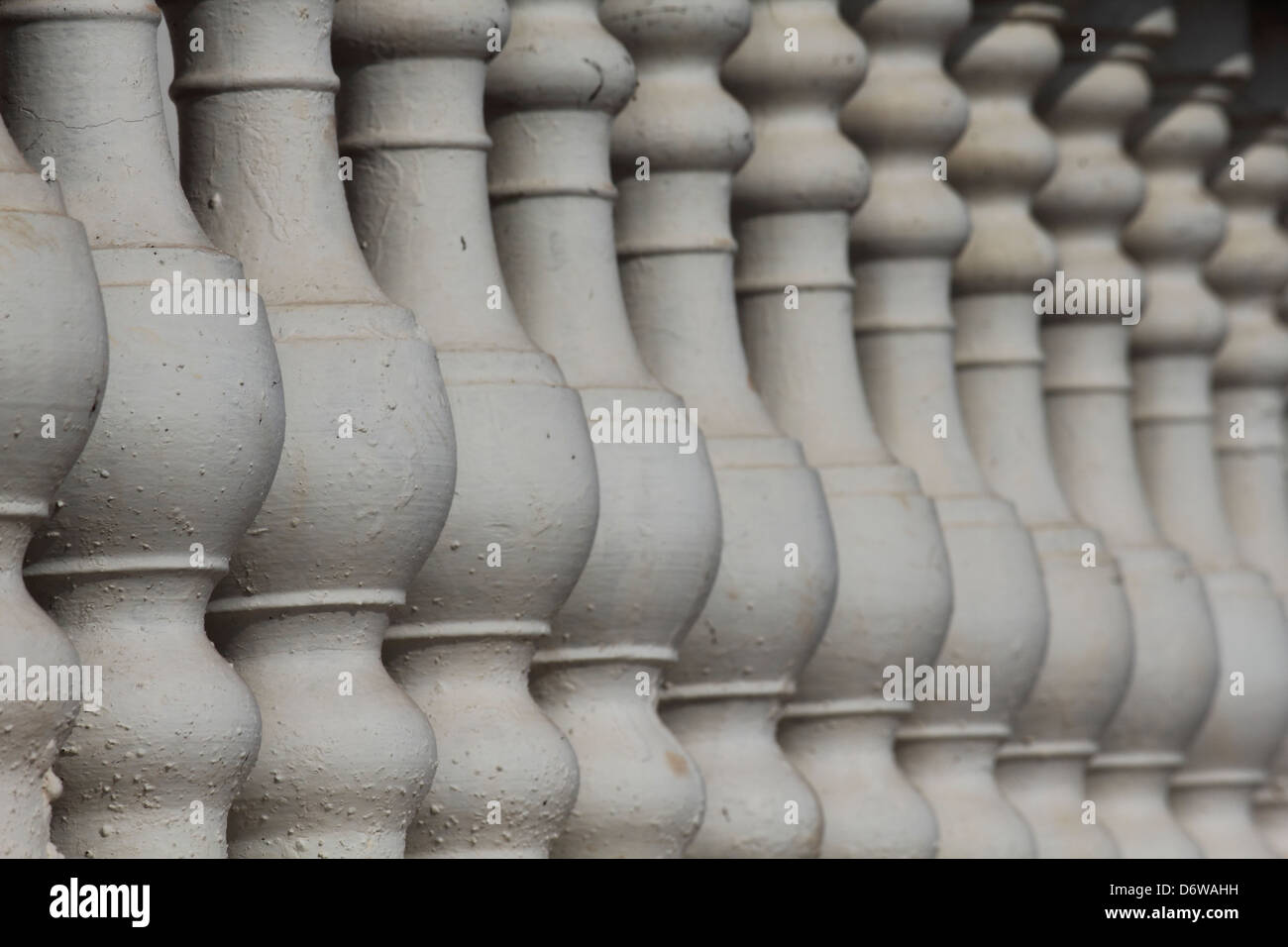 Stone Balustrade, railing, India Stock Photo - Alamy
