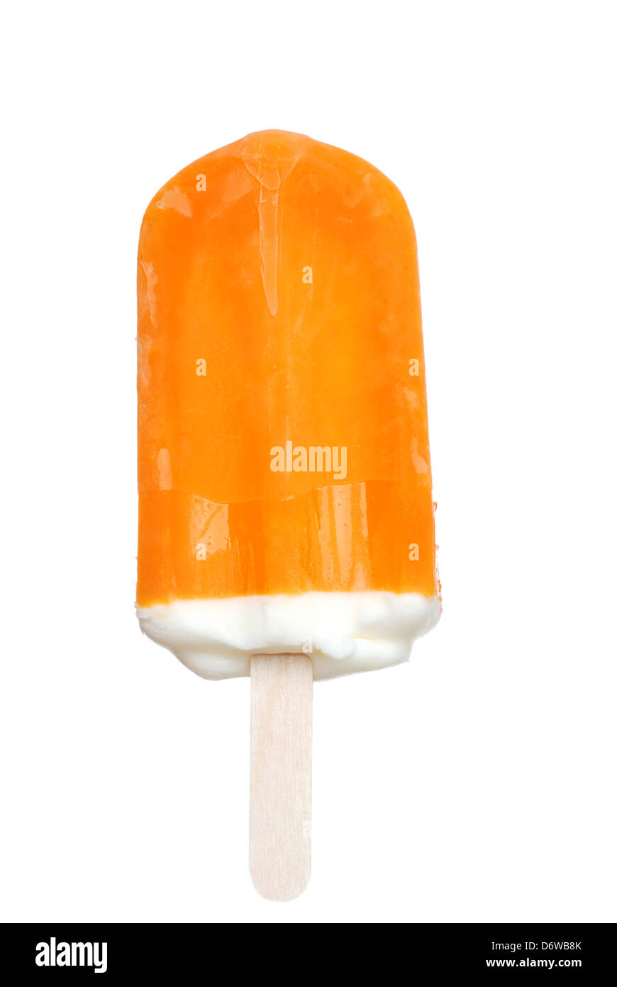 Orange creamsicle popsicle Stock Photo