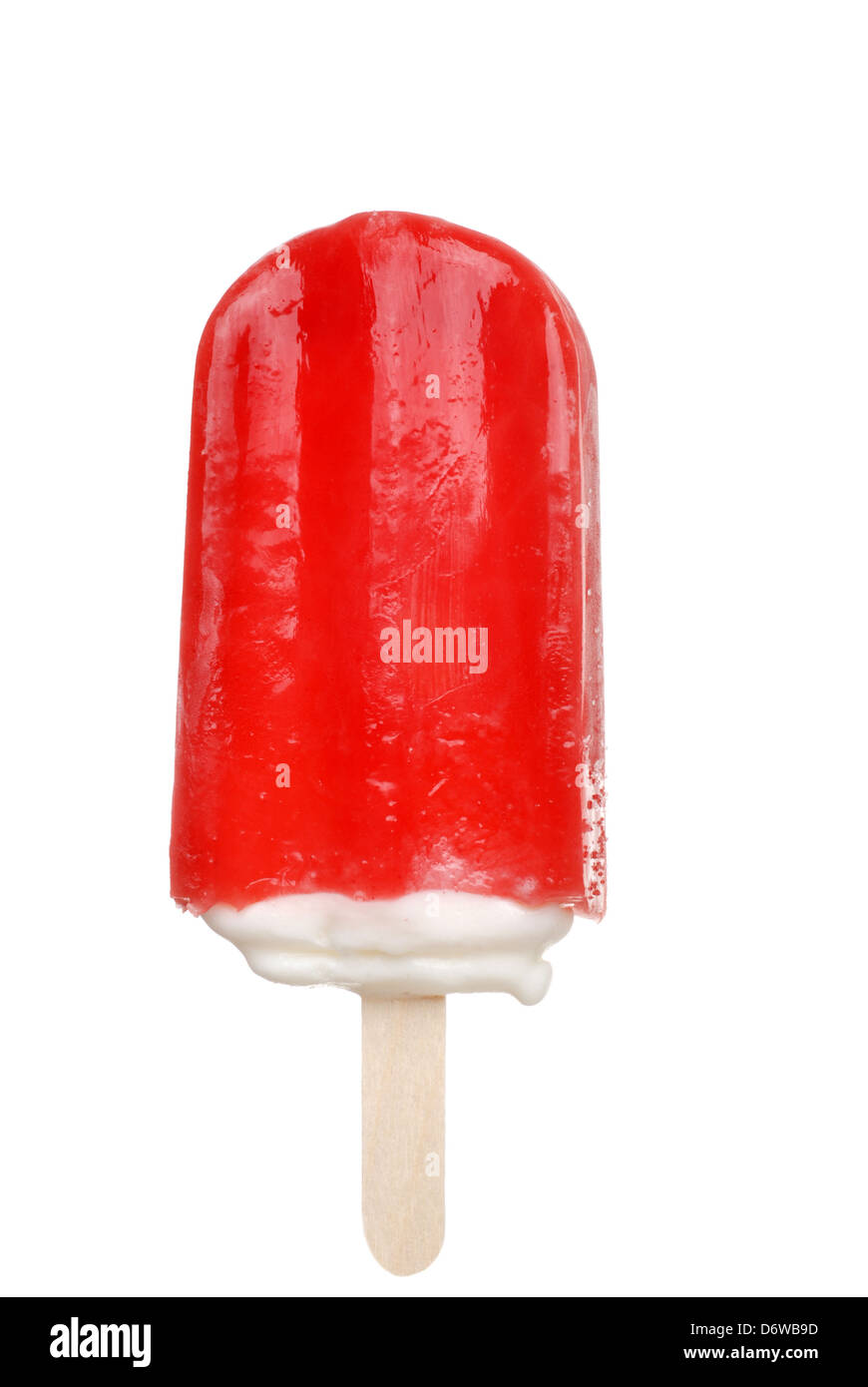 strawberry creamsicle popsicle Stock Photo