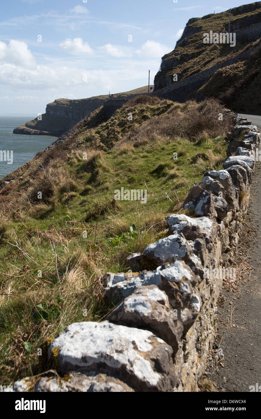 The town of Llandudno, Wales. Picturesque sunny view of the Marine